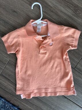 The Beaufort Bonnet Company Peach Short Sleeve Polo for Kids